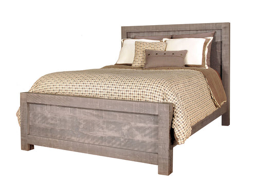 weathered grey bedframe from the Sequoia Bedroom Collection designed by Bonds Decor in Ottawa