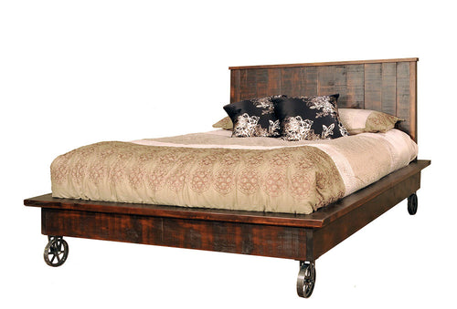 bedframe from the steam punk bed frame designed by Bonds Decor in Ottawa
